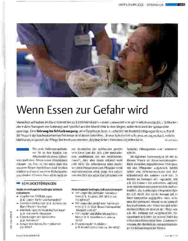 Vorschauseite 1: Wenn Essen zur Gefahr wird