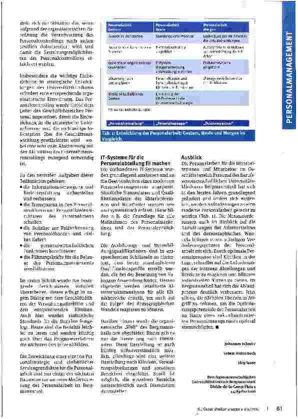 Vorschauseite 3: Von der Personalverwaltung zum Personalmanagement