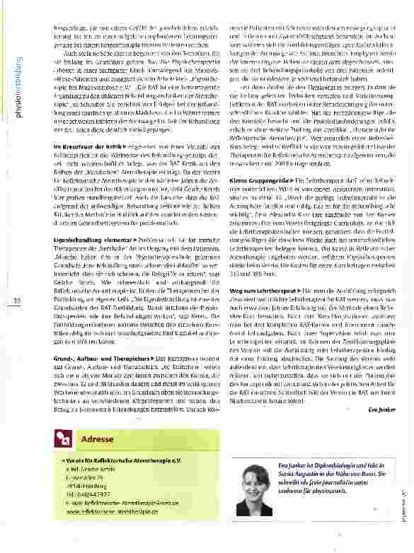 Vorschauseite 3: Fortbildungsführer Reflektorische AtemtherapieÜber Atem Haltung und Psyche beeinflussen