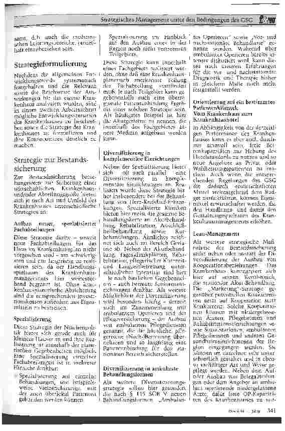 Vorschauseite 3: Strategisches Management unter den Bedingungen des GSG