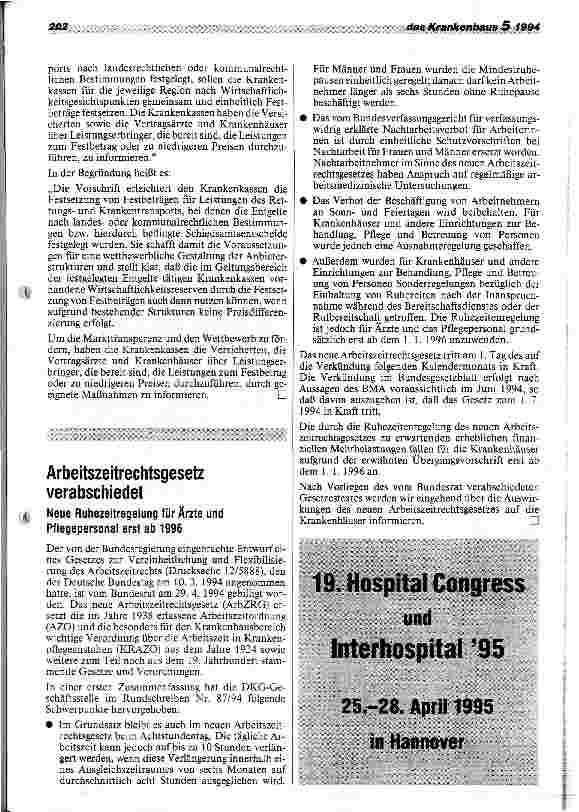 Vorschauseite 2: CDU/CSU und FDP wollen ambulantes Operieren im Krankenhaus erleichtern Aber: noch keine Entscheidung für Erlösabzug von 90 %