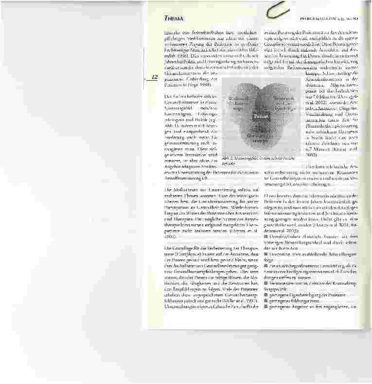 Vorschauseite 2: Patientenorientierte ArzneimittelberatungBEGRIFFSBESTIMMUNG, NOTWENDIGKEIT UND AKTUELLER STAND