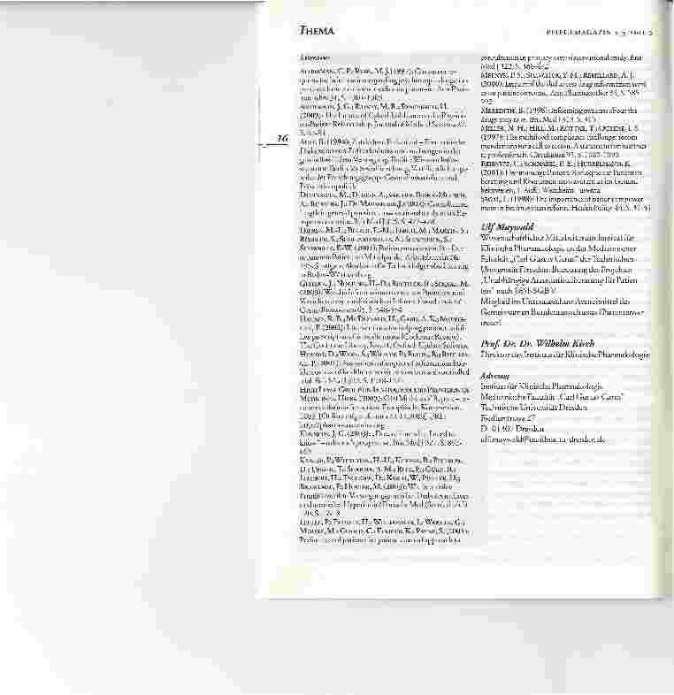 Vorschauseite 6: Patientenorientierte ArzneimittelberatungBEGRIFFSBESTIMMUNG, NOTWENDIGKEIT UND AKTUELLER STAND