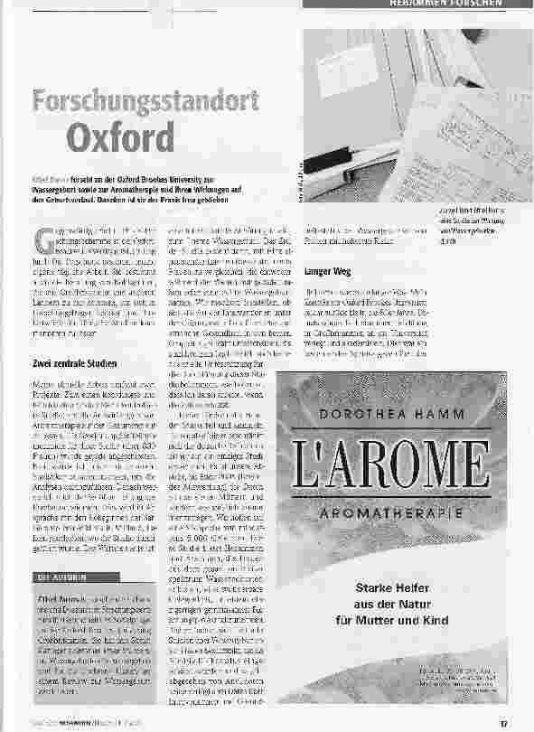 Vorschauseite 1: Forschungsstandort Oxford