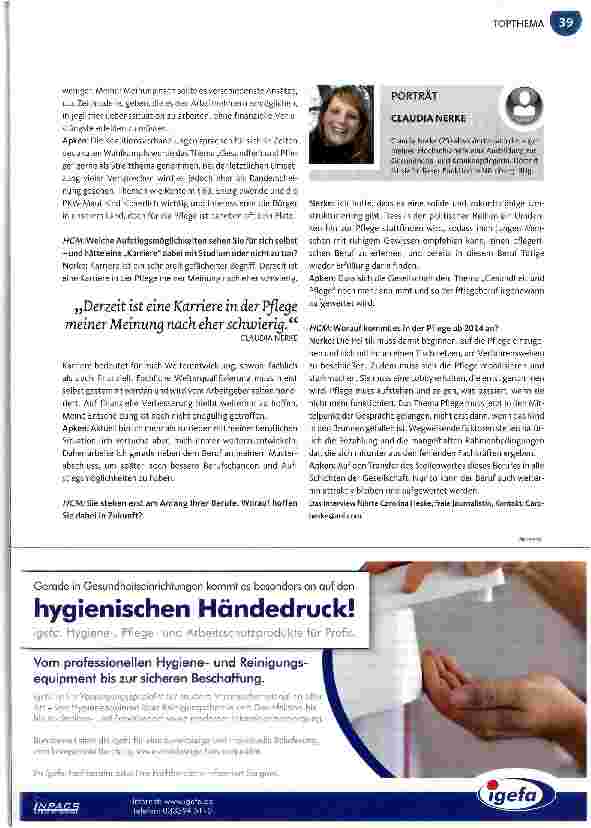 Vorschauseite 2: PFLEGEAUSBILDUNG MIT ODER OHNE STUDIUMZwischen Akademisierung und früher Praxis
