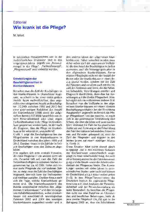 Vorschauseite 1: Wie krank ist die Pflege?