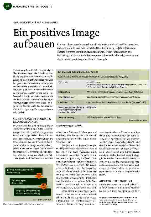 Vorschauseite 1: Ein positives Image aufbauen
