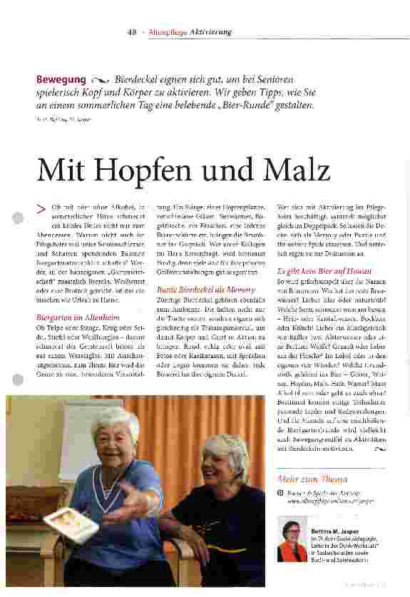 Vorschauseite 1: Mit Hopfen und Malz