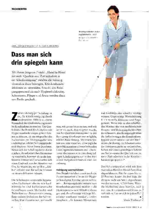 Vorschauseite 1: Dass man sich drin spiegeln kann