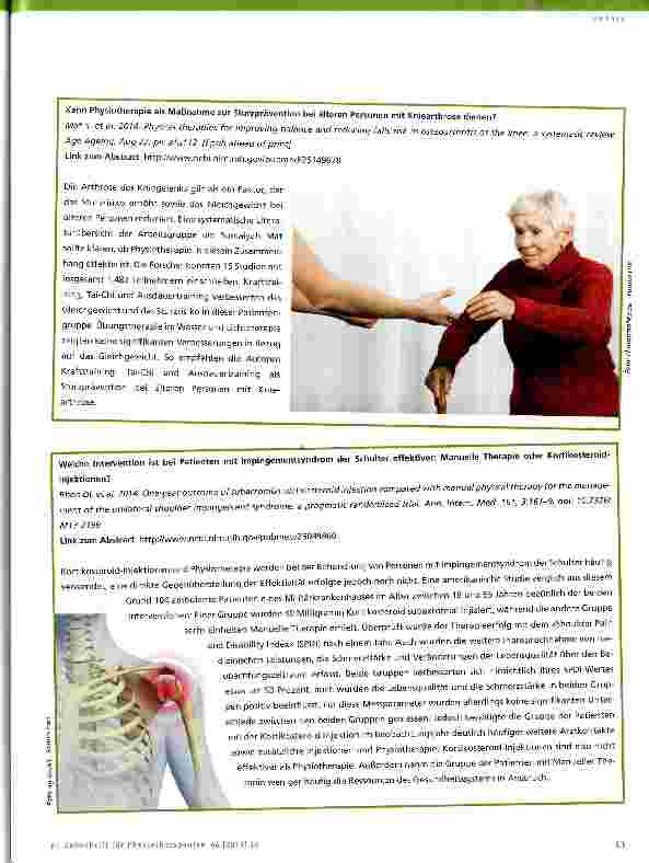 Vorschauseite 4: Evidenz-Update für die Physiotherapie