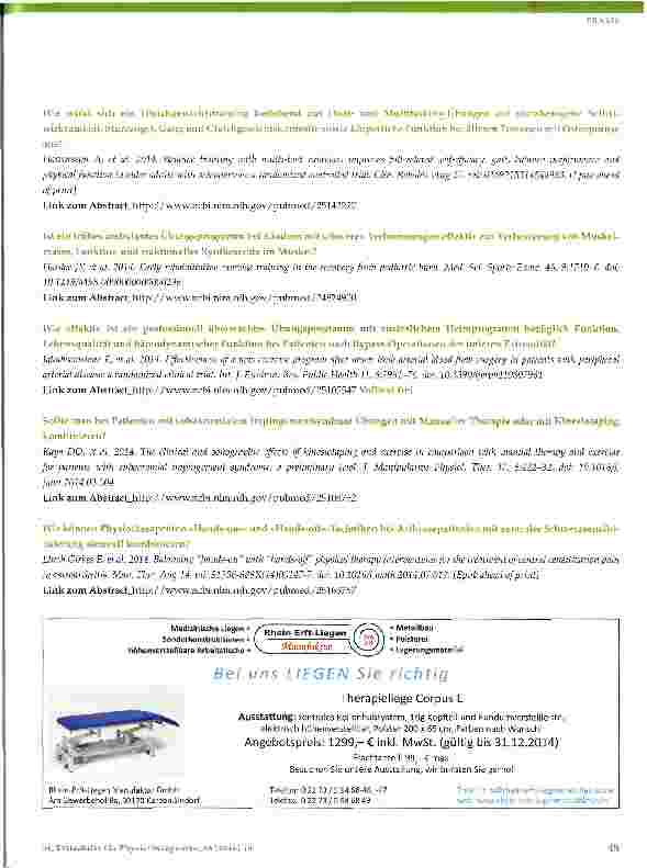 Vorschauseite 6: Evidenz-Update für die Physiotherapie