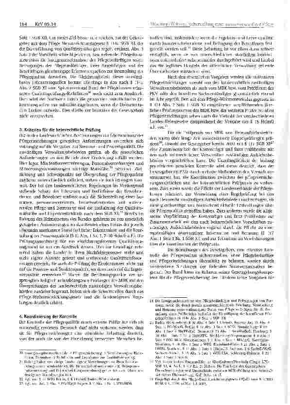 Vorschauseite 4: Wer ist für die Sicherstellung einer menschenwürdigen Pflege zuständig?