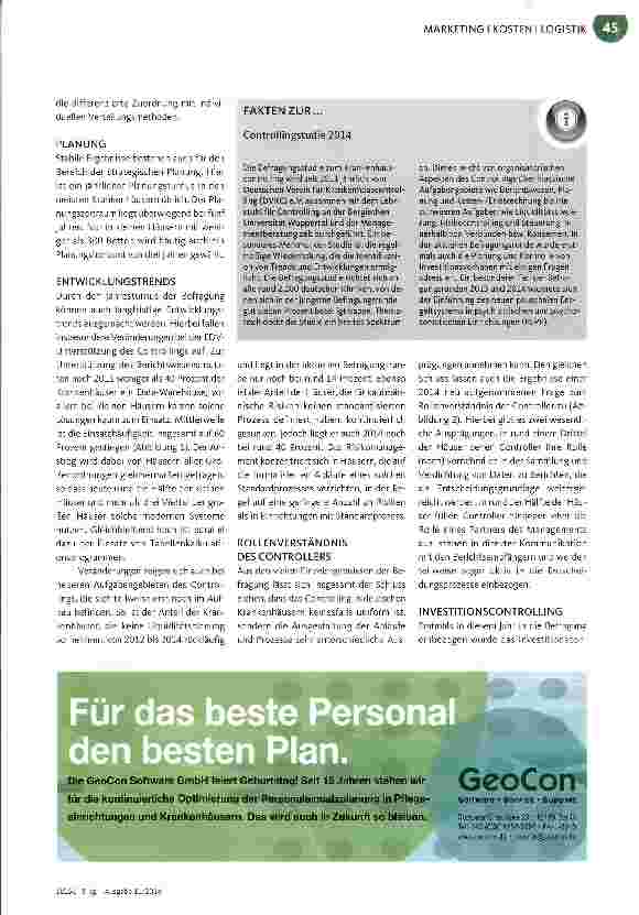 Vorschauseite 2: Krankenhäuser holen bei IT im Controlling auf
