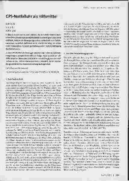 Vorschauseite 1: GPS-Notfalluhrals Hilfsmittel