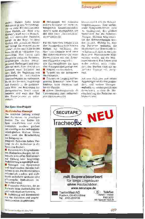 Vorschauseite 2: Spes vivo - in lebendiger Hoffnung, Stationseigenes Wohnzimmer unterstützt Begleitung von schwer kranken Menschen und ihren Angehörigen