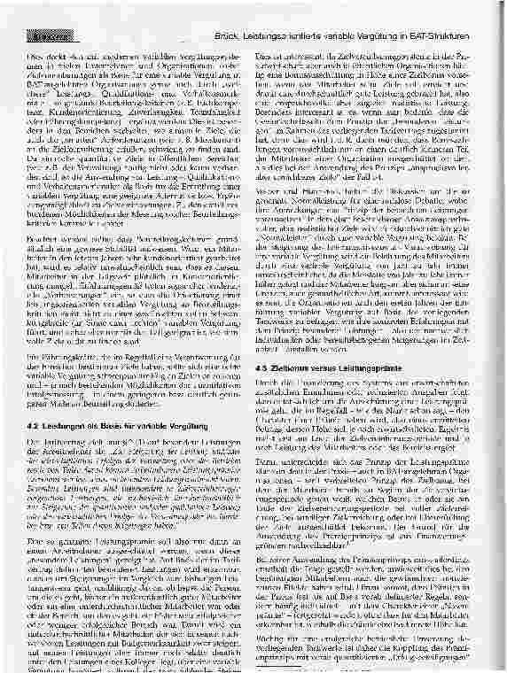 Vorschauseite 3: Leistungsorientierte variable Vergütung im Rahmen von BAT-Strukturen
