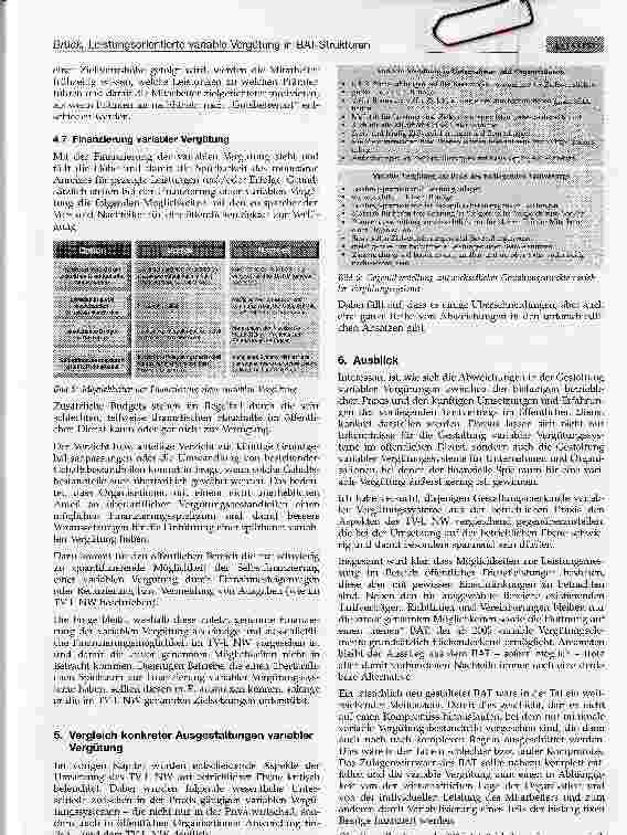 Vorschauseite 6: Leistungsorientierte variable Vergütung im Rahmen von BAT-Strukturen