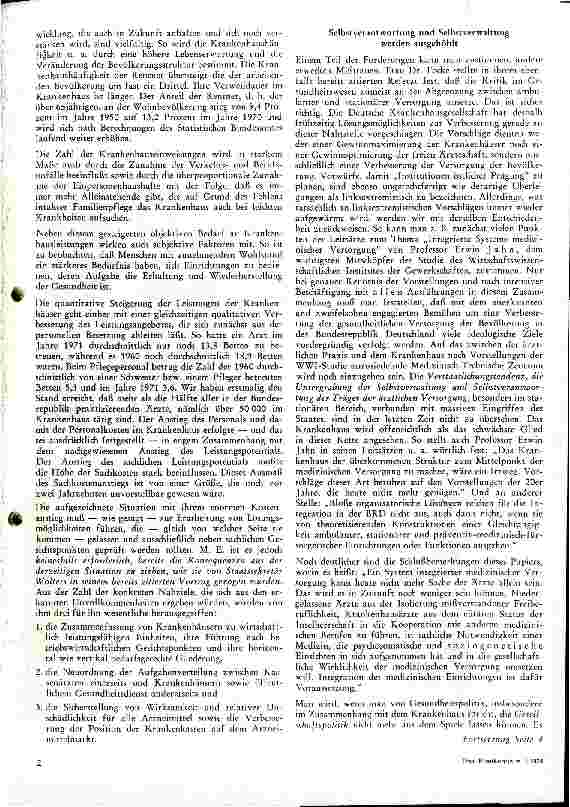 Vorschauseite 2: Krankenhaus und Gesundheitspolitik