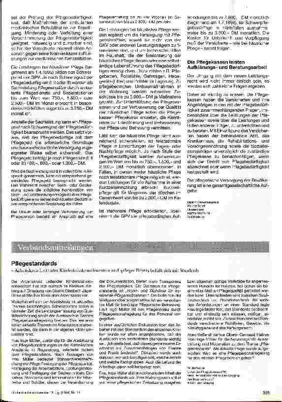 Vorschauseite 2: Die gesetzliche Pflegeversicherung Die fünfte Säule der Sozialversicherung