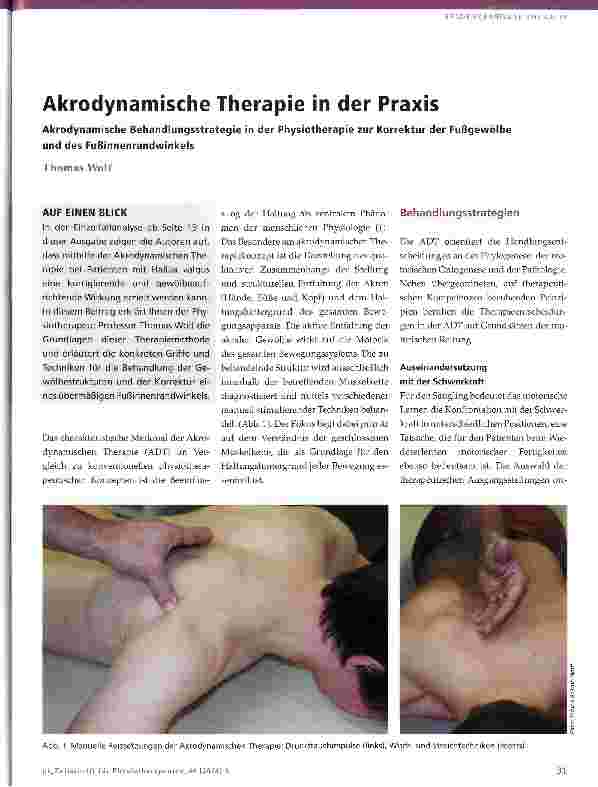 Vorschauseite 1: Akrodynamische Therapie in der Praxis
