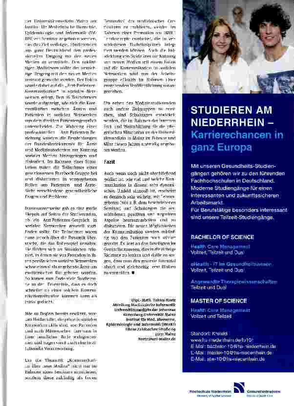 Vorschauseite 3: Soziale Netzwerke in Arzt-Patienten-Kommunikation