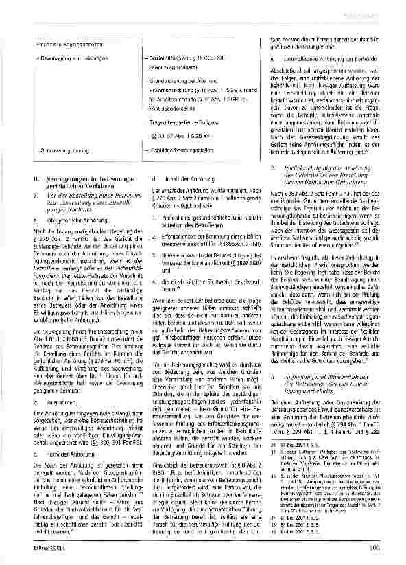 Vorschauseite 3: Neuregelungen durch das Gesetz zur Stärkung der Funktionen der Betreuungsbehörde