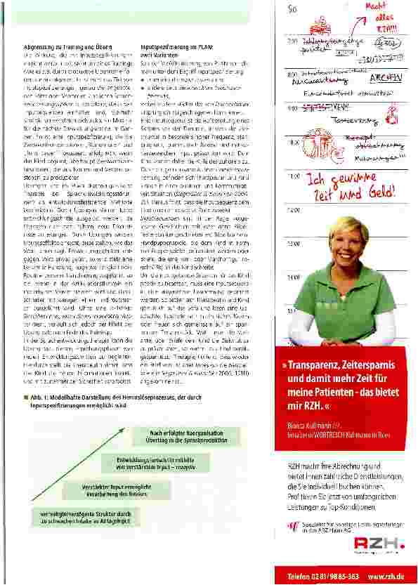 Vorschauseite 2: Wie wirkt mein therapeutischer Input?