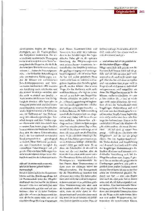 Vorschauseite 5: Männer, die ihre Ehefrauen pflegen - Zwei phänome nologische Studien zum Erleben männlicher Hauptpflegepersonen in häuslichen Pflegearrangements Teil I: Pflegende Männer pflegebed…