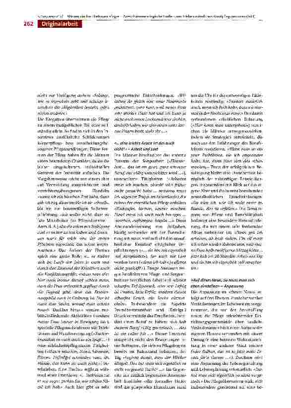 Vorschauseite 6: Männer, die ihre Ehefrauen pflegen - Zwei phänome nologische Studien zum Erleben männlicher Hauptpflegepersonen in häuslichen Pflegearrangements Teil I: Pflegende Männer pflegebed…