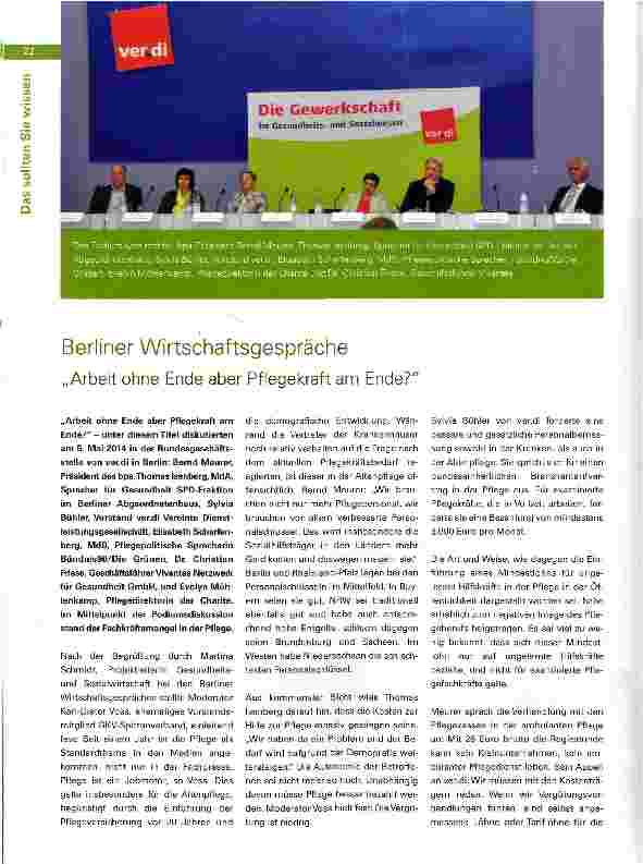 Vorschauseite 1: Berliner Wirtschaftsgespräche