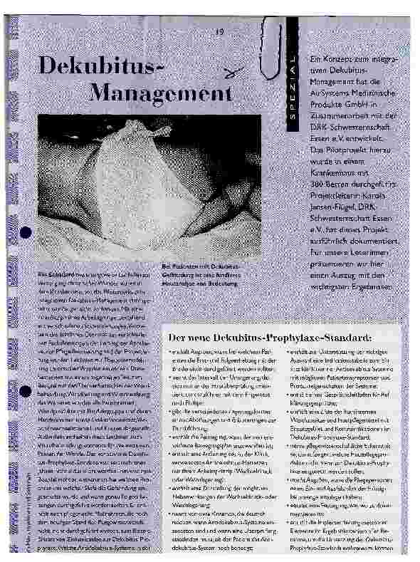 Vorschauseite 1: Dekubitus- Management