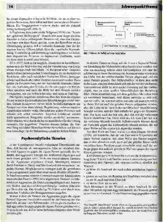 Vorschauseite 3: Theorien zum Suizid