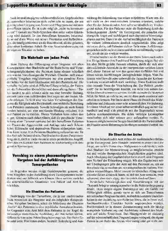 Vorschauseite 2: Patientenorientierte und phasenadaptierte Aufklärung in der Onkologie