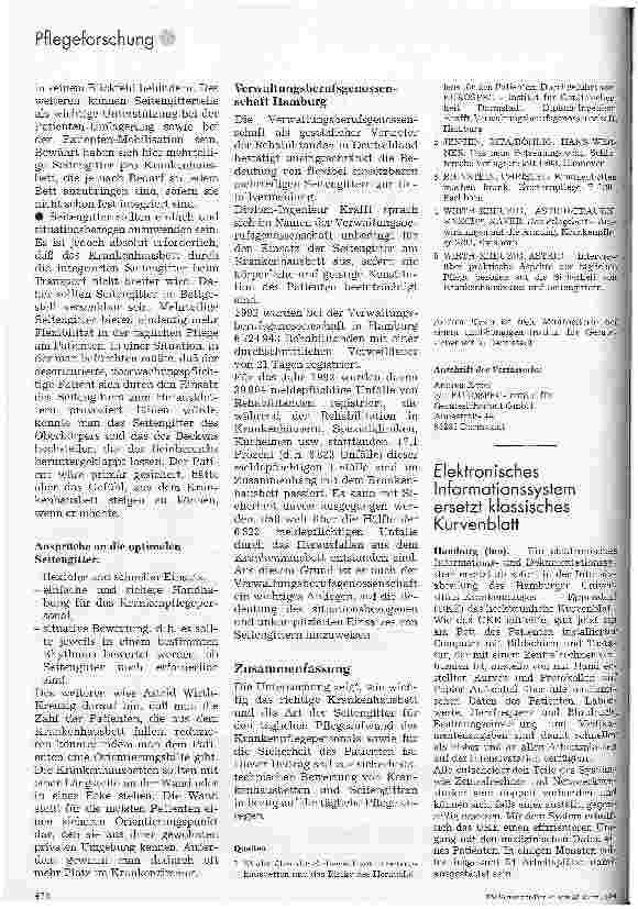 Vorschauseite 5: Bettentest Studie über die Sicherheit von Krankenhausbetten und das Risiko, herauszufallen
