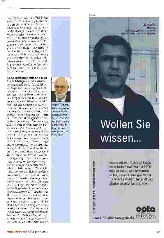 Vorschauseite 2: Weit mehr als Sicherheit: Wie aus einem Rufsystem ein vielfältiges Dienstleistungsangebot entsteht.