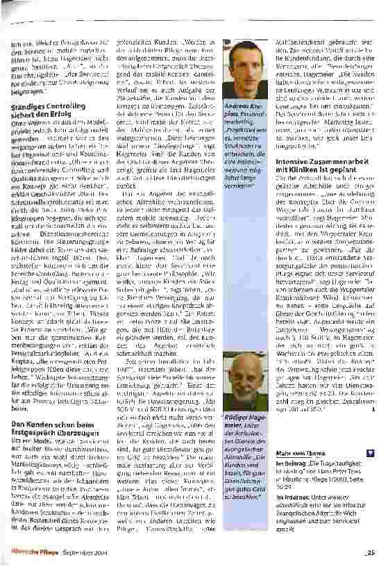 Vorschauseite 4: Weit mehr als Sicherheit: Wie aus einem Rufsystem ein vielfältiges Dienstleistungsangebot entsteht.