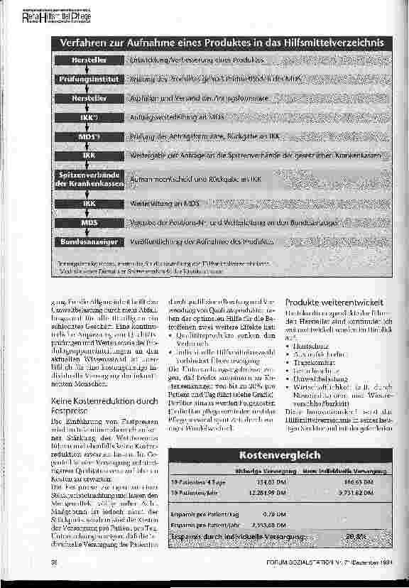 Vorschauseite 2: Inkontinenzprodukte im Griff der Bürokraten Die Auswirkung des Hilfsmittelverzeichnisses auf die Versorgung Inkontinenter Neue Materialien - veraltete Prüfungsmethoden