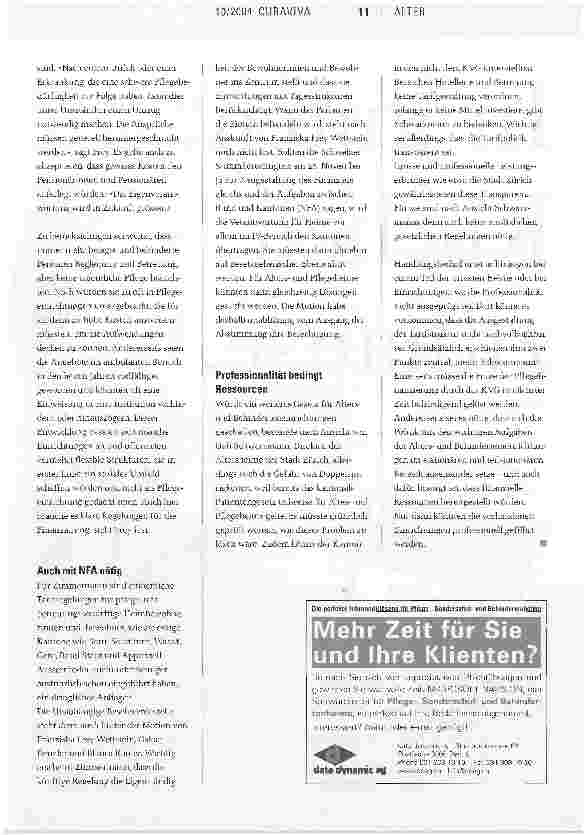 Vorschauseite 2: Zürcher Vorstoss fordert klare RechtsgrundlagenBeschwerden zu Heimund Pflegekosten