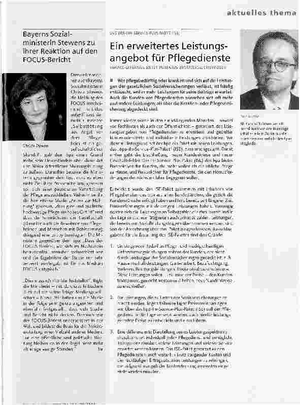 Vorschauseite 4: Medien machen weiterhin Stimmung gegen Pflegeheime