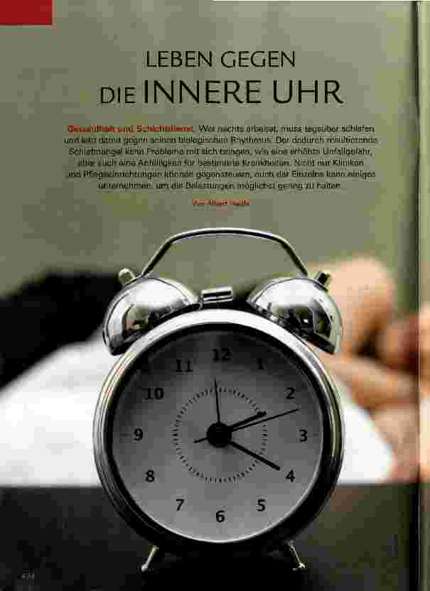Vorschauseite 1: LEBEN GEGEN DIE INNERE UHR