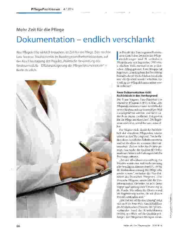 Vorschauseite 1: Dokumentation - endlich verschlankt