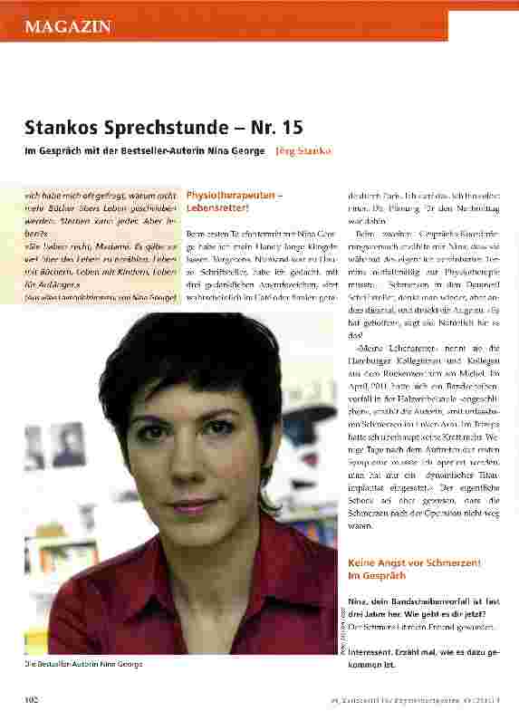 Vorschauseite 1: Stankos Sprechstunde - Nr. 15