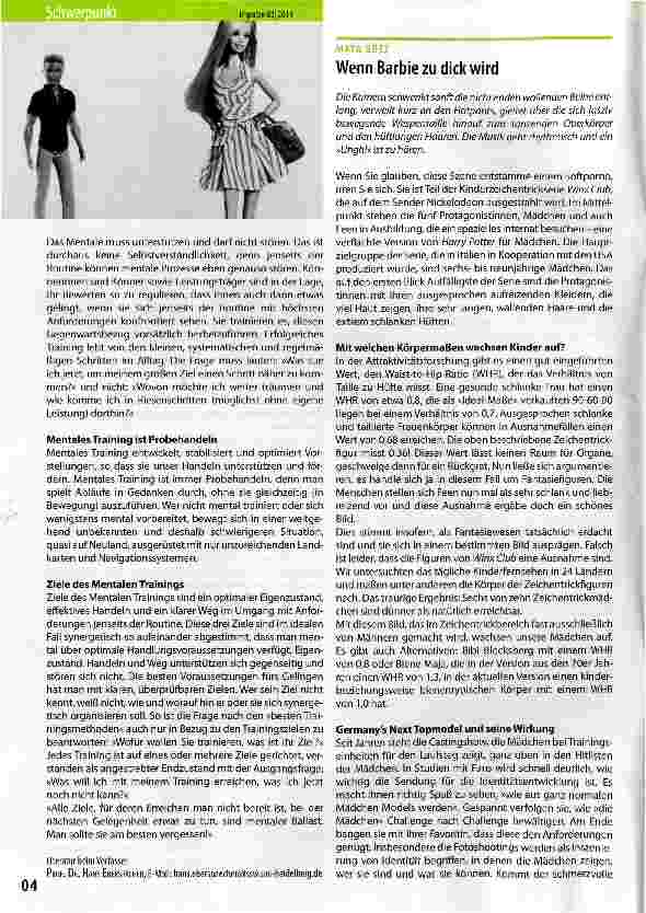 Vorschauseite 1: Wenn Barbie zu dick wird