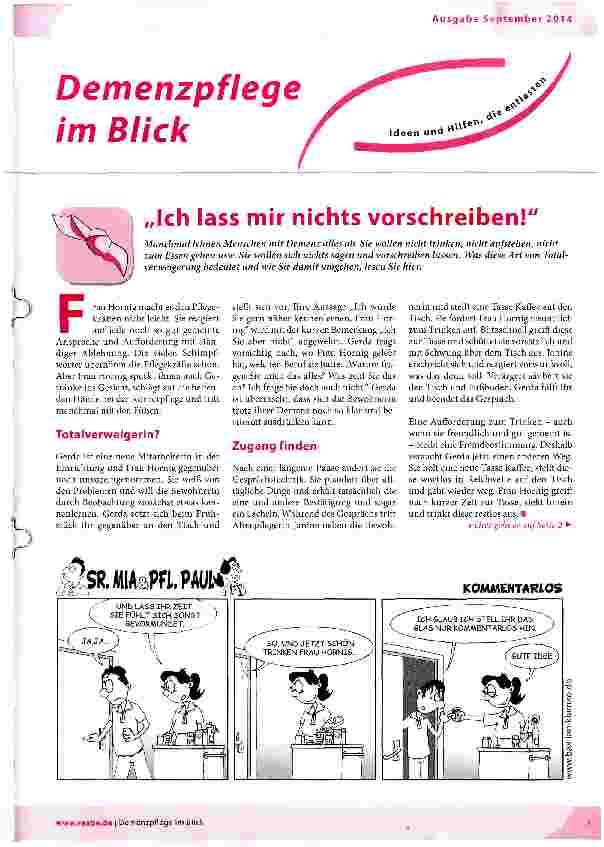 Vorschauseite 1: Ich lass mir nichts vorschreiben!