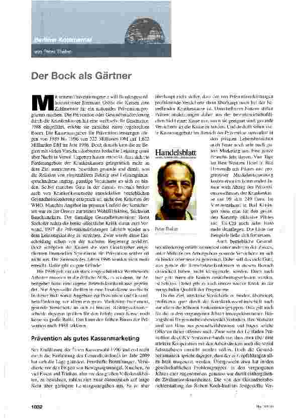Vorschauseite 1: Der Bock als Gärtner