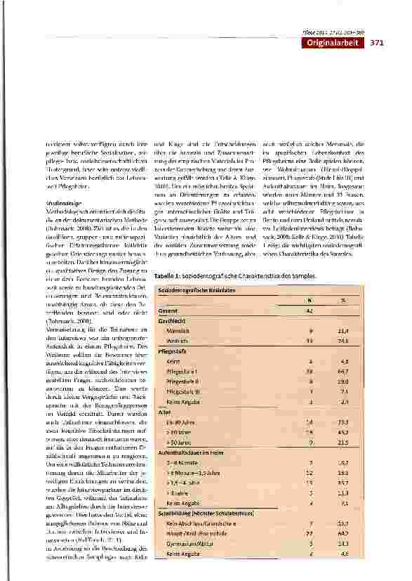 Vorschauseite 3: Lebensqualität und Gesundheit - Subjektive Perspektiven von selbstauskunftsfähigen Pflegeheimbewohnern - eine qualitative Studie