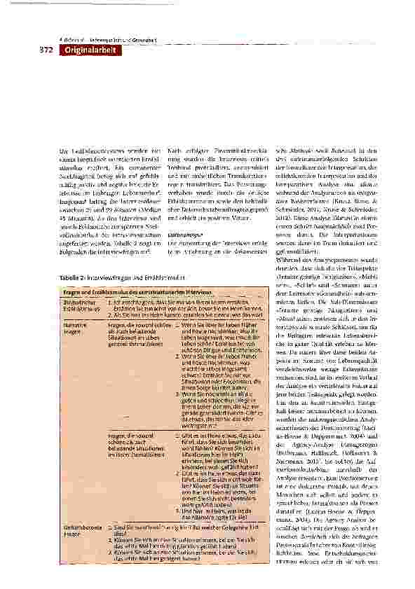 Vorschauseite 4: Lebensqualität und Gesundheit - Subjektive Perspektiven von selbstauskunftsfähigen Pflegeheimbewohnern - eine qualitative Studie