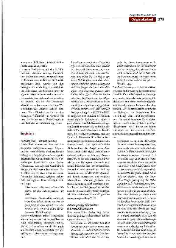 Vorschauseite 5: Lebensqualität und Gesundheit - Subjektive Perspektiven von selbstauskunftsfähigen Pflegeheimbewohnern - eine qualitative Studie