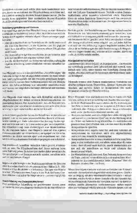 Vorschauseite 6: Aspekte der Pflege von Patientinnen mit Missbrauchserfahrungen