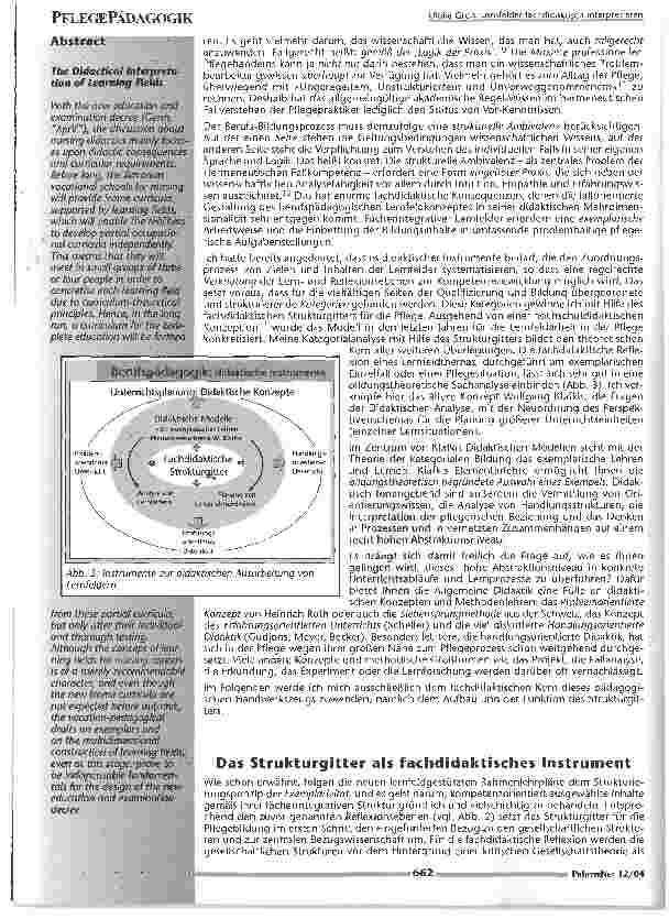 Vorschauseite 3: Lernfelder fachdidaktisch interpretieren